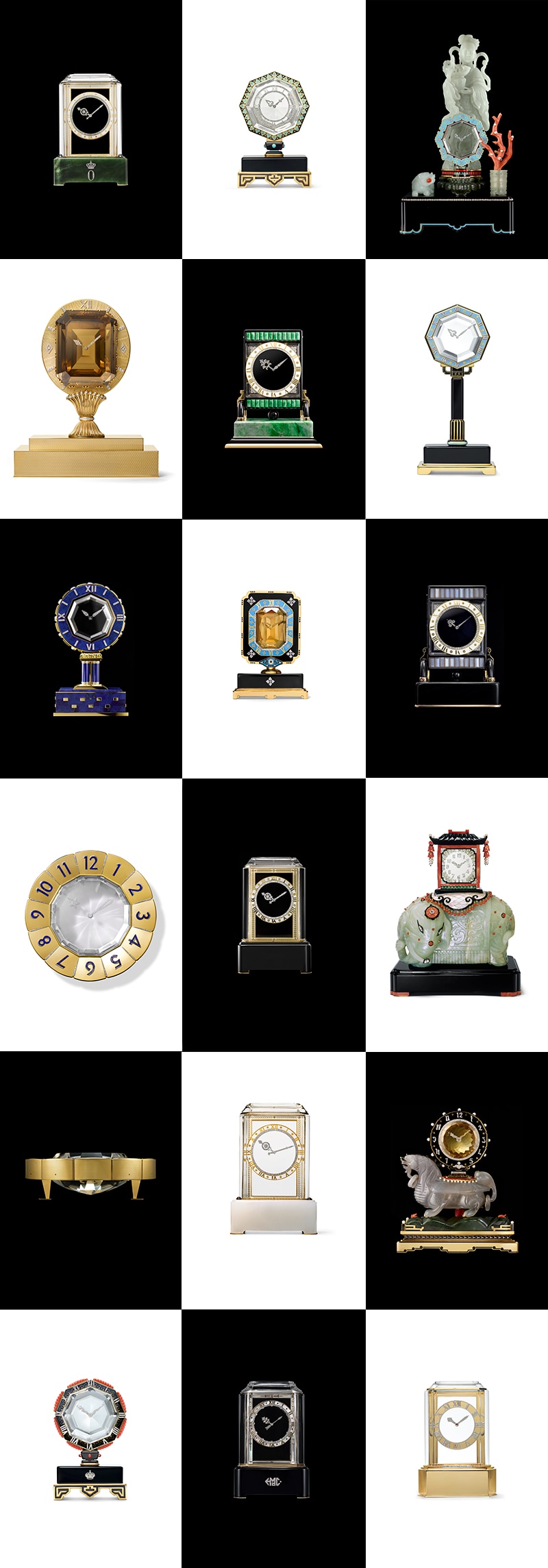 Mystery clocks in the Cartier collection